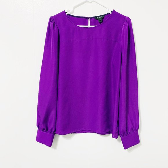 J. Crew Tops - NWOT - JCrew Purple Blouse